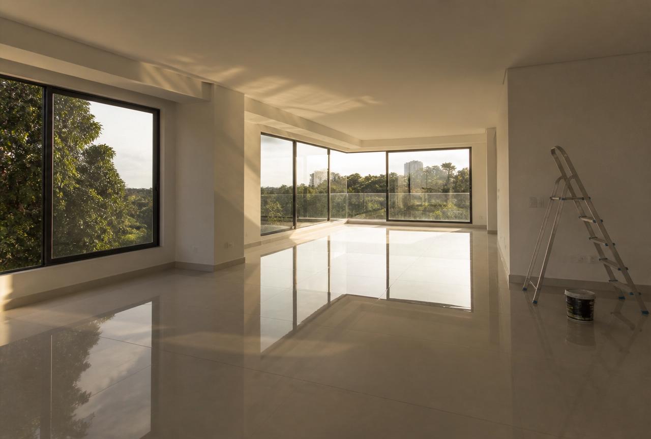 Antes — Sala de estar em apartamento de alto padrão — Porto Alegre
