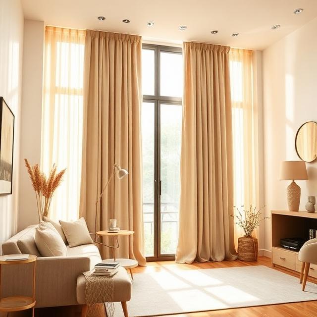 Cortinas sob medida de tecido nobre
